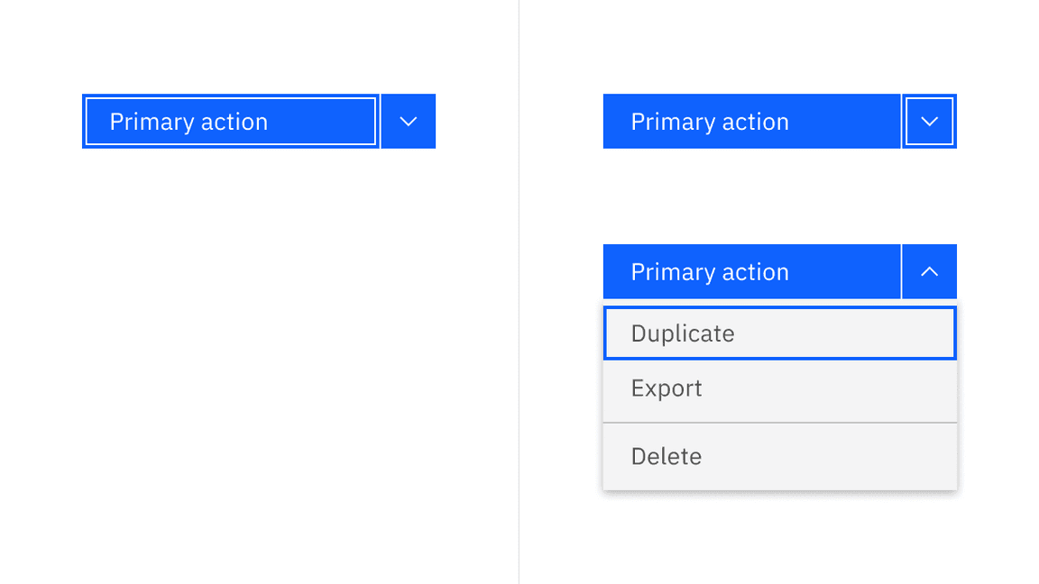 Combo button keyboard interaction